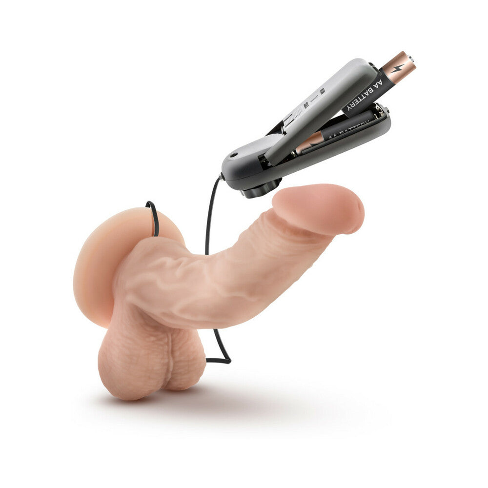 Dr. Skin Dr. Ken Realistic 6.5 inches Vibrating Dildo with Balls Beige