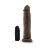 Dr. Skin Dr. Throb Realistic 9.5 inches Vibrating Dildo Brown