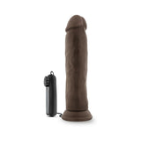 Dr. Skin Dr. Throb Realistic 9.5 inches Vibrating Dildo Brown