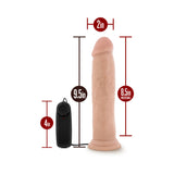 Dr. Skin Dr. Throb Realistic 9.5 inches Vibrating Dildo Beige