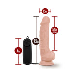Dr. Skin Dr. Tim Realistic 7.5 inches Vibrating Dildo with Balls Beige