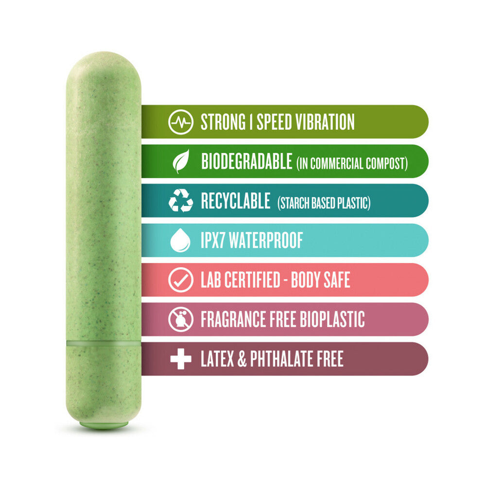 Blush Gaia Eco Bullet Single-Speed Vibrator Green