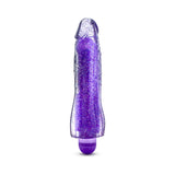 Glow Dicks Molly Color Changing 8 inches Vibrating Dildo Glitter Purple