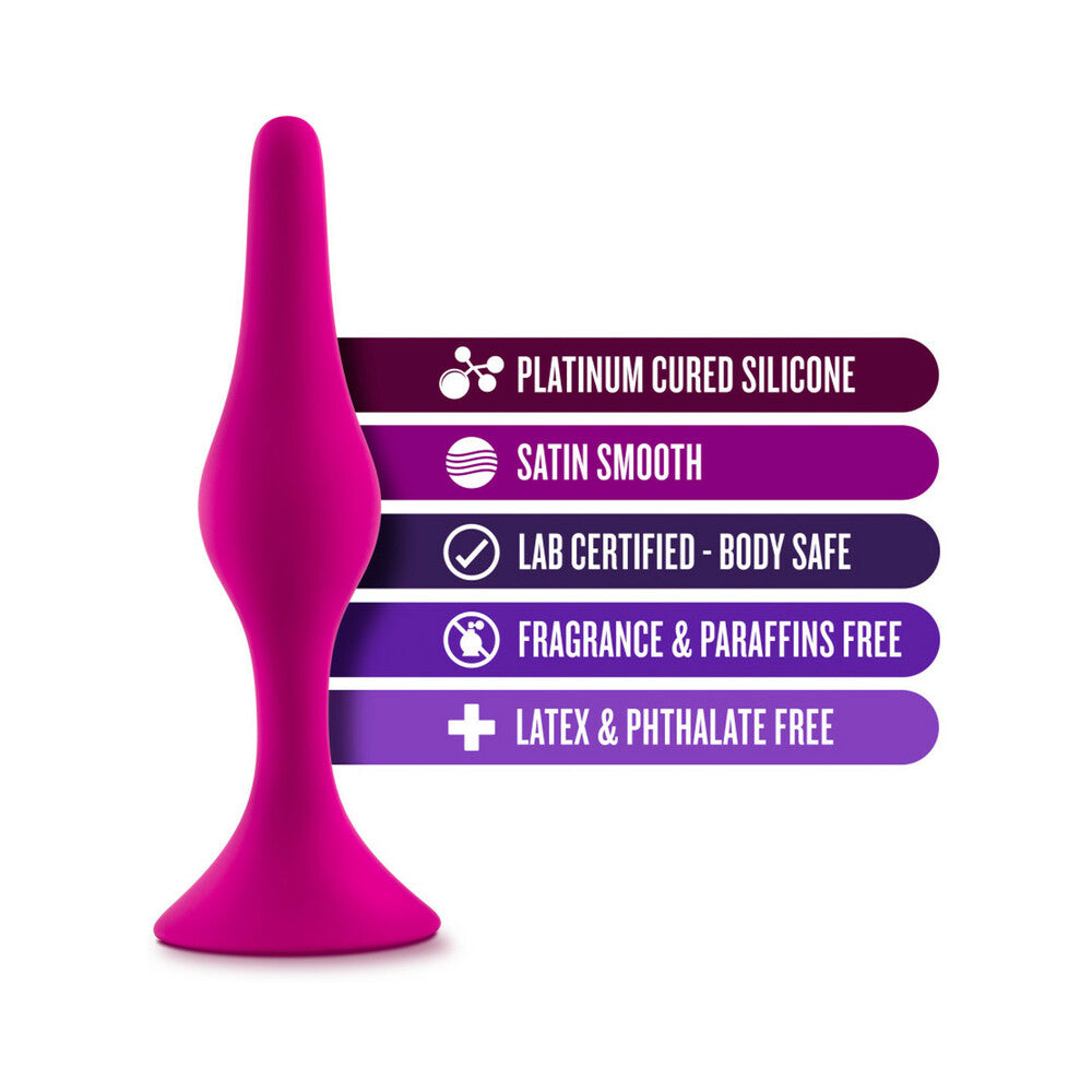 Blush Luxe Silicone Beginner Plug Medium Pink