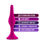 Blush Luxe Silicone Beginner Plug Medium Pink