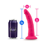 Blush Ruse Jimmy Realistic 7.5 inches Silicone Dildo with Suction Cup Hot Pink