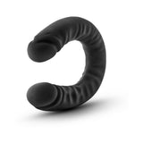 Blush Ruse Realistic 18 inches Silicone Slim Double Dildo Black
