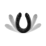 Blush Ruse Realistic 18 inches Silicone Slim Double Dildo Black