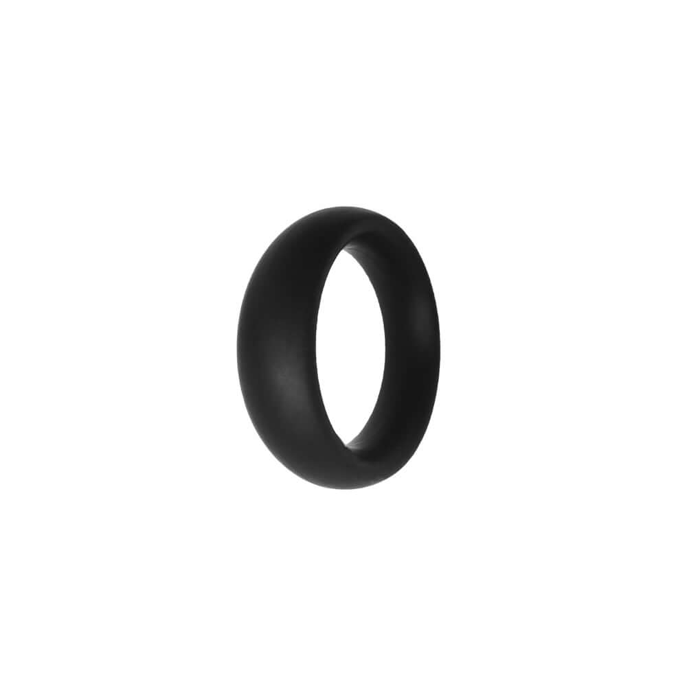 Rock Solid Collar Small Black, durable premium silicone collar ring, flat design for maximum comfort and appearance.
