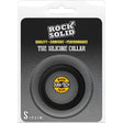 Rock Solid Collar Small Black packaging featuring a premium silicone collar designed for quality, comfort, and performance.