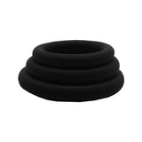 Rock Solid Tri-Pack Silicone Gasket Cock Ring Black in a set of three thin-profile rings for perfect fit.