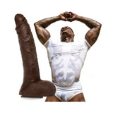 Jason Luv 10 inches ULTRASKYN Cock with Removable Vac-U-Lock Suction Cup Chocolate