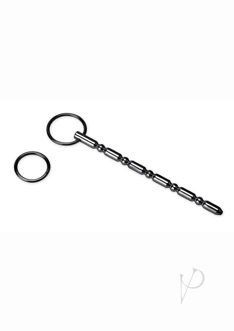 Prowler RED Stainless Steel Sounding Plug for precise urethral stimulation, featuring a unique rippled profile.