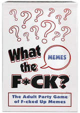 What the F*ck Memes Adult Party Card Game box featuring raunchy humor and meme challenges for gatherings.