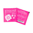 Sliquid Sassy Gel Booty Formula Pillows 200 per Bag packet showing natural intimate lubricant.