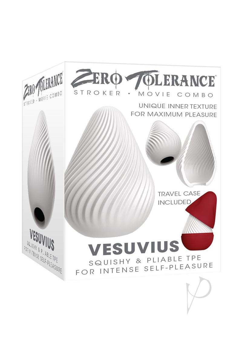 Zero Tolerance Vesuvius Volcano Stroker White/Red with unique inner texture for maximum pleasure.