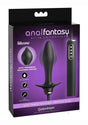 Anal Fantasy Elite Auto-Throb Inflatable Vibrating Plug packaging featuring inflatable and multi-speed functions.