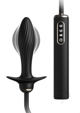 Anal Fantasy Elite Auto-Throb Inflatable Vibrating Plug featuring a sleek design and control panel for customizable pleasure.