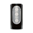 Tenga FLIP HOLE Black Masturbator sleek design with pressure buttons for enhanced pleasure control