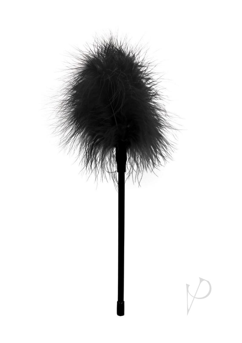 Ouch Feather Tickler Black Erotic Sensation Plume for sensual sensation play and graceful teasing.