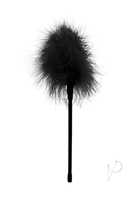 Ouch Feather Tickler Black Erotic Sensation Plume for sensual sensation play and graceful teasing.