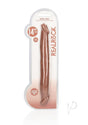 RealRock Skin Realistic Double Dildo 14 inch Caramel packaging with warm caramel color and realistic detail.