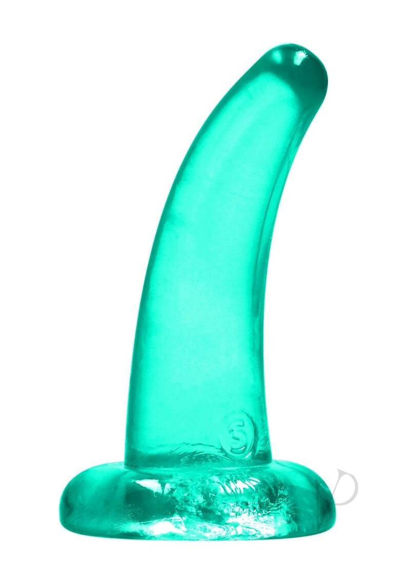 RealRock Crystal Clear Dildo with Suction Cup 5 inch, transparent toy for versatile intimate play.