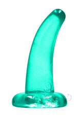 RealRock Crystal Clear Dildo with Suction Cup 5 inch, transparent toy for versatile intimate play.