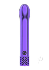 Royal Gems Jewel Rechargeable Bullet Purple sleek design with elegant jewel-inspired silhouette in vibrant purple.