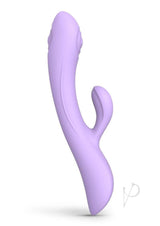 Bunny and Clyde Silicone Rabbit Vibrator Viva Mauve in elegant mauve color, designed for dual stimulation.