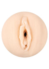 Star Stroker Nina Elle Pussy Stroker Hard Case Vanilla realistic pleasure sleeve molded in lifelike material.