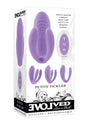 Petite Tickler Triple Mini Vibrator with Remote Lavender packaging with three shafts and remote control.