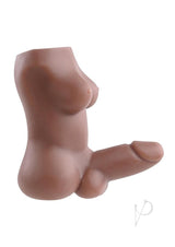 Gender X The Complete Package Full Body Stroker Chocolate, multi-function masturbator for varied sensations.
