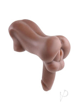 Gender X The Complete Package Full Body Stroker Chocolate multi-function masturbator with supple texture.