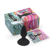 Magic Motion Equinox App Controlled Anal Vibrator in black with colorful packaging and instruction booklet.