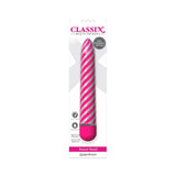 Classix Sweet Swirl 8 inches Slimline Vibrator Pink