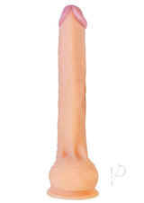 Hero Straight Cock Suction Cup Dildo 11 inch Vanilla with lifelike details and a strong suction cup base.