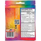 Yummy Cummy Gummy Fruit Flavored Gummies 50 Count nutritional supplement facts label