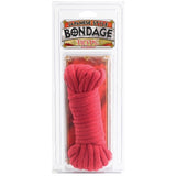 Bondage Rope Cotton Japanese Style Red packaged for creative restraint play, 32 feet of soft cotton rope.