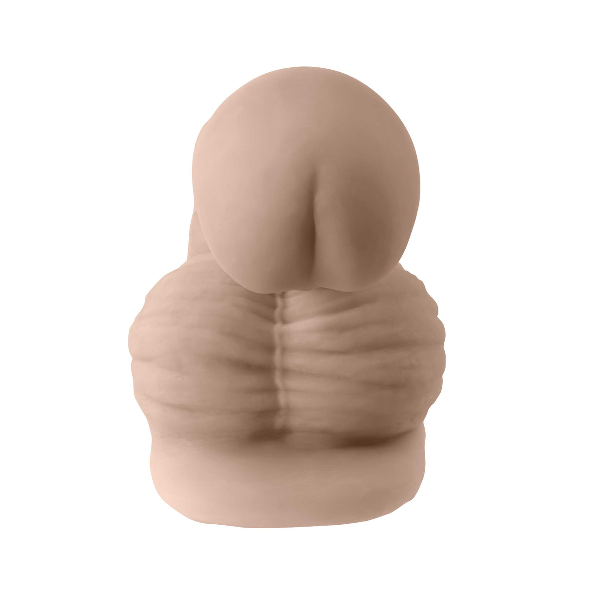Gender X 4 Inch TPE Packer Dildo Vanilla, lifelike bulge with realistic details for all-day comfort.