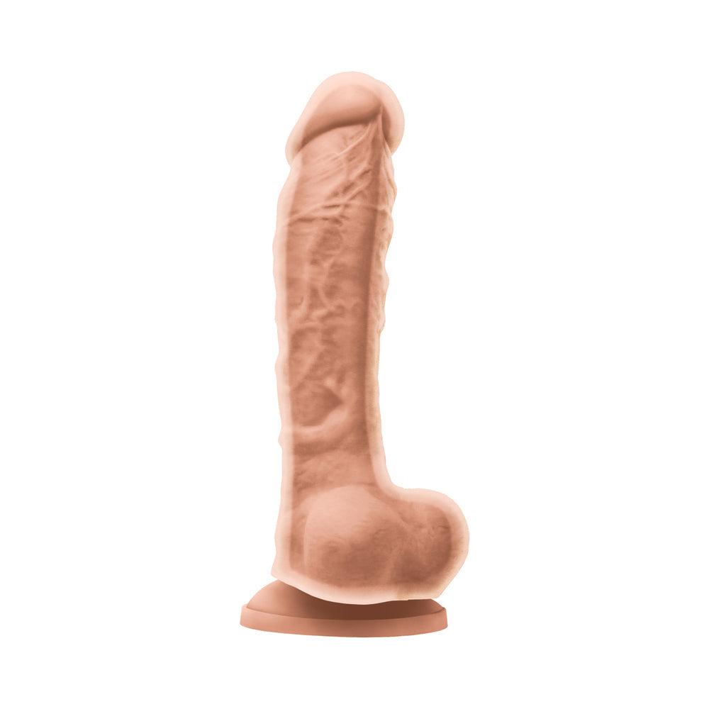 Colours Dual Density 8 inches Dildo Beige