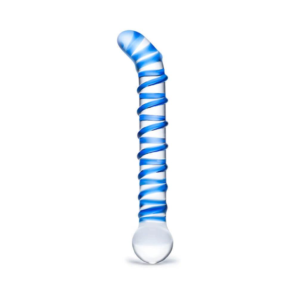 Glas Mr. Swirly 6.5 inches G-Spot Glass Dildo