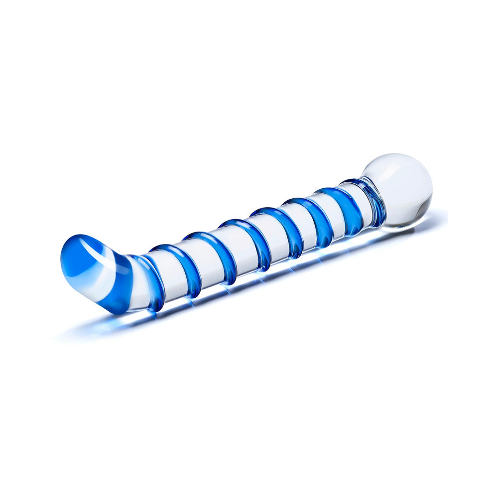 Glas Mr. Swirly 6.5 inches G-Spot Glass Dildo
