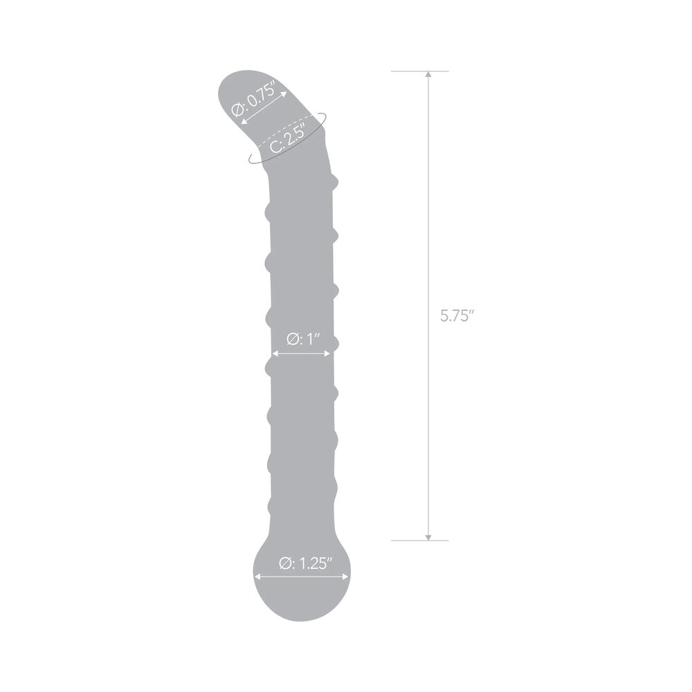 Glas Mr. Swirly 6.5 inches G-Spot Glass Dildo