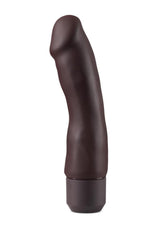 Dr Skin Silicone Dr Steve Vibrating Dildo 7 inch Dark, a realistic and flexible pleasure product.