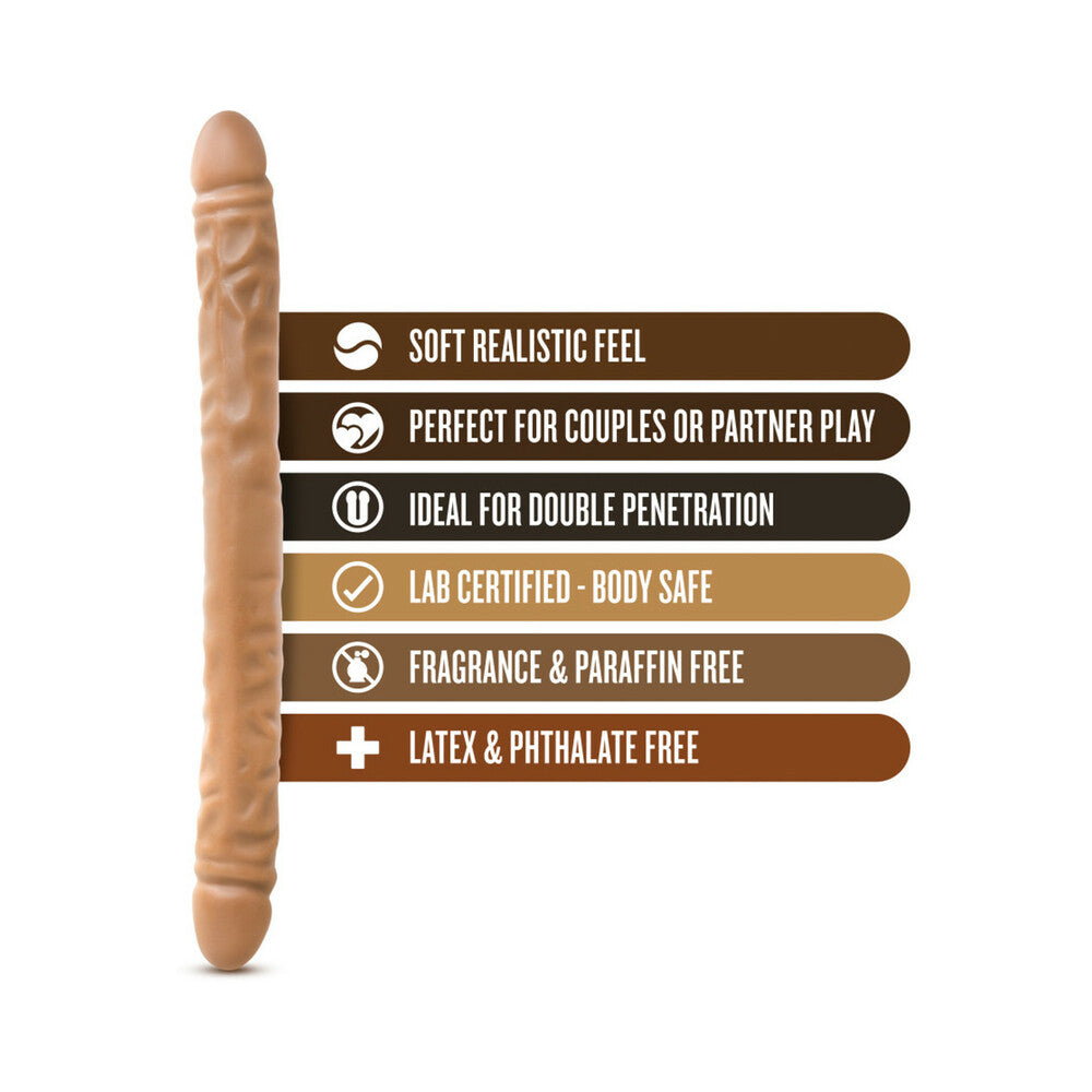 Blush Dr. Skin 18 inches Double Dildo Tan