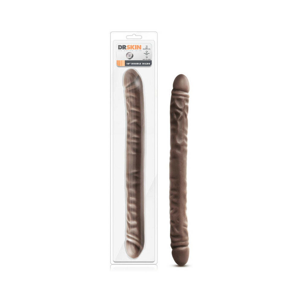 Blush Dr. Skin 18 inches Double Dildo Brown