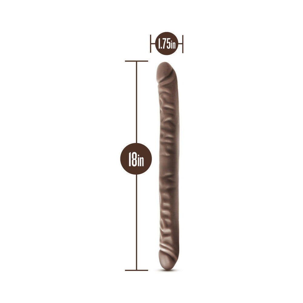 Blush Dr. Skin 18 inches Double Dildo Brown