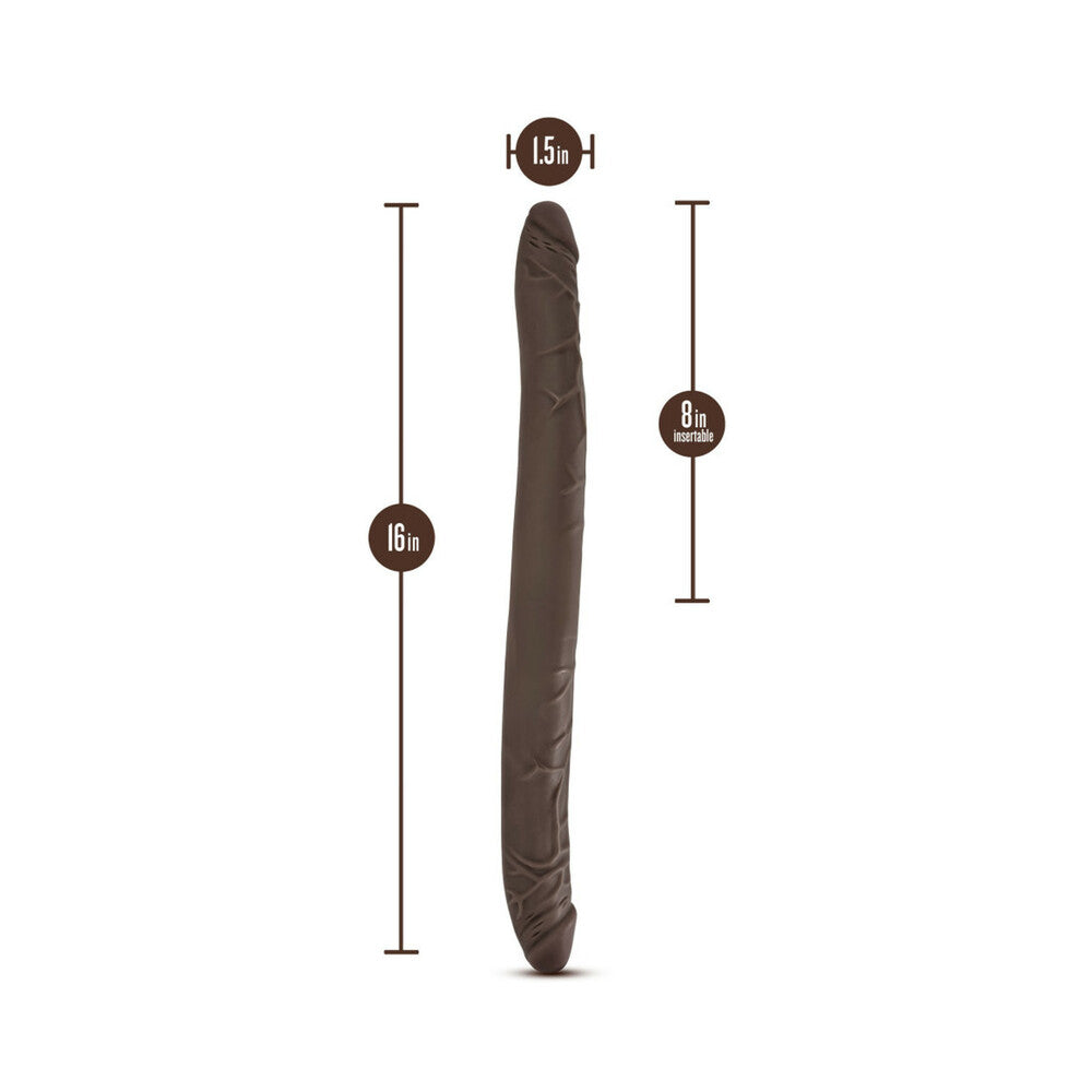 Blush Dr. Skin 16 inches Double Dildo Brown