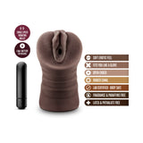 Hot Chocolate Brianna Vagina Stroker with Bullet Vibrator Brown